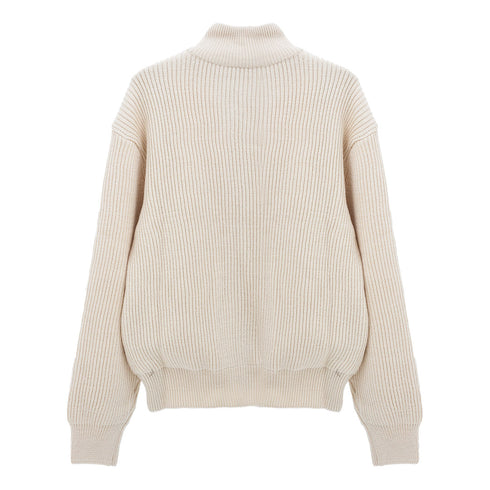 Amomento Full Needle Blouson Ecru AM24FW02CD Degli Uberti